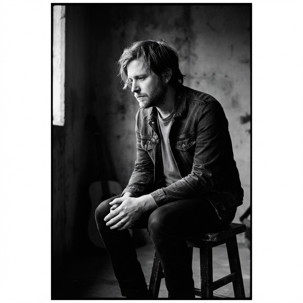 Grayscale raw portrait production crop
