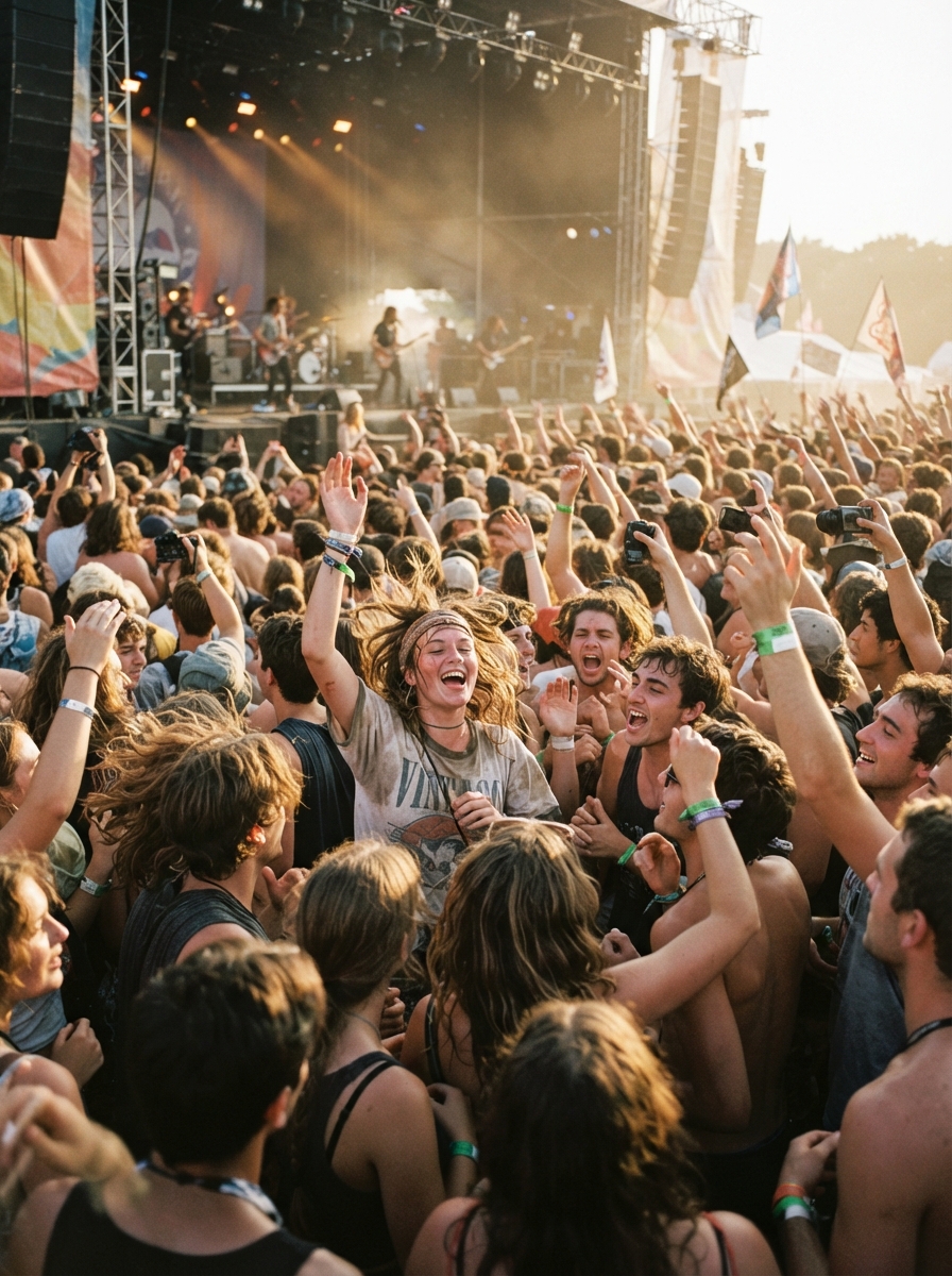 Festival event coverage — dynamic motion
